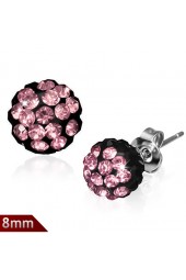 SALE - Auskarai su cirkonio kristalu